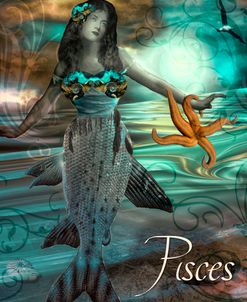 Art Nouveau Zodiac Pisces