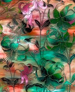 Aqua Sky Lilies