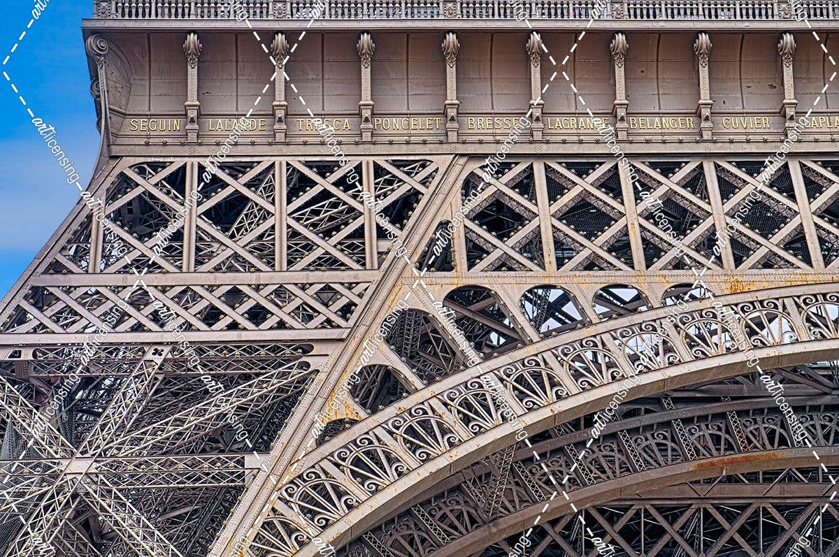 Eiffel Tower HDR Details Paris
