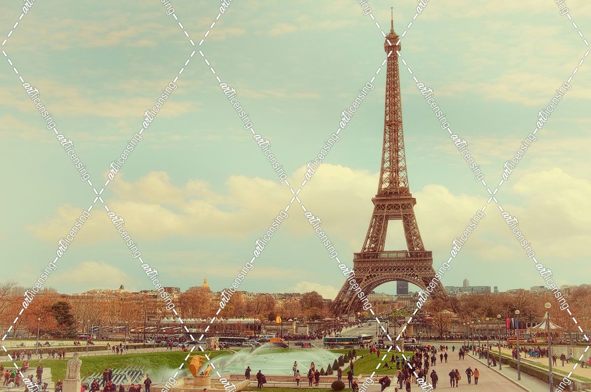 Eiffel Tower with Jardin du Trocadéro