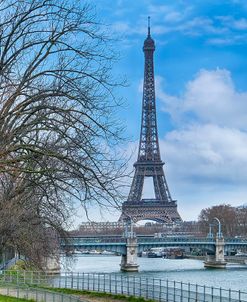 Eiffel Tower, Ile des Cygnes and Seine Paris