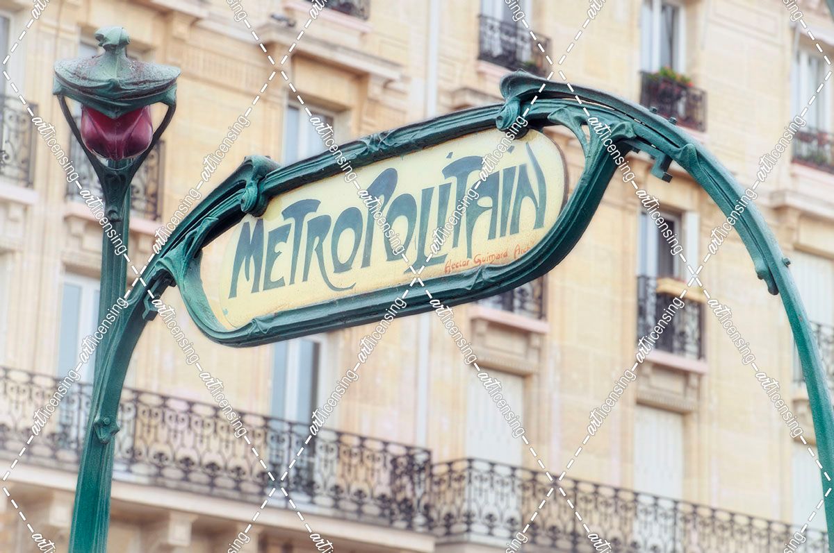 Art Nouveau Entrance of the Paris Metro