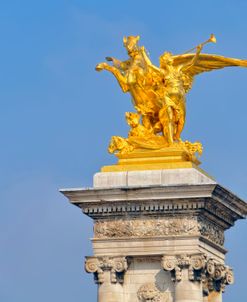Golden Fame Statue On Pont Alexandre III – I