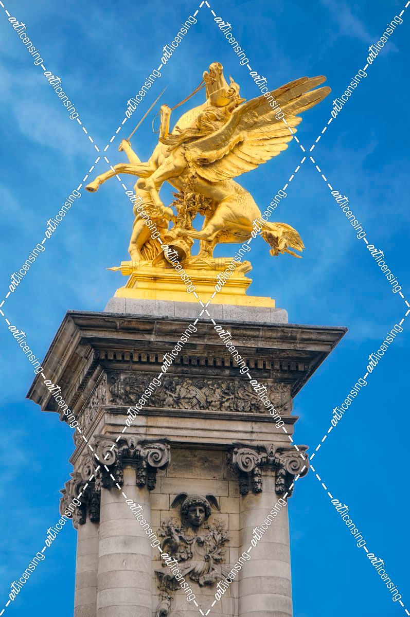Golden Fame Statue On Pont Alexandre III – II