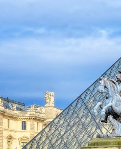 Louvre Palace And Pyramid III