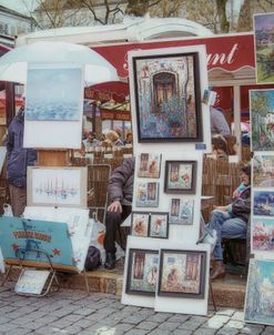 Monmartre Artist Working On Place du Tertre II