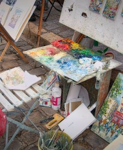 Monmartre Artist Working On Place du Tertre III