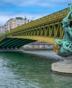 Pont Mirabeau Spans The Seine River