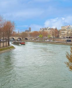 Seine River In Paris Center