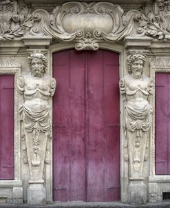 Sculptured Facade In Le Marais