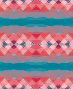 Ethnic Pattern Red Blue