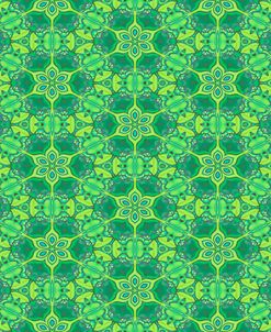 Stained Glass Green Pattern