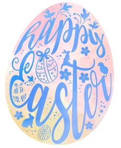 Happy Easter Egg Pink