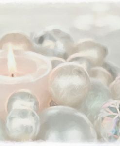 White Candle and Baubles