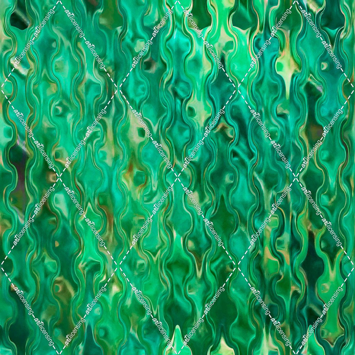 Watercolor Pattern Green