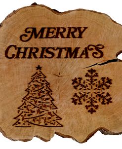 Christmas Branding on Wood