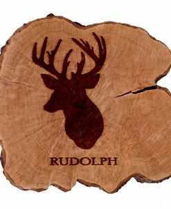 Rudolph Reindeer Branding on Wood