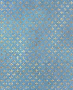 Fleur de Lys Pattern on Blue