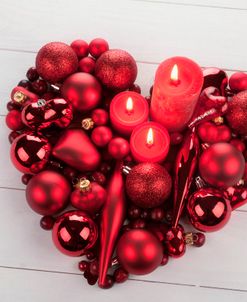 Baubles Heart with Candles