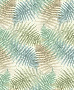 Blue and Green Fern Pattern