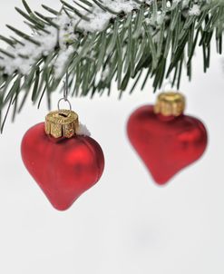 Heart Shaped Christmas Baubles