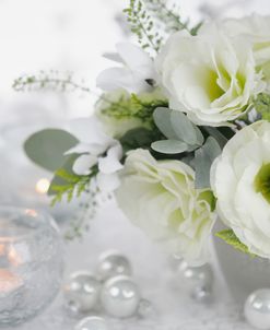 White Flowers and Baubles