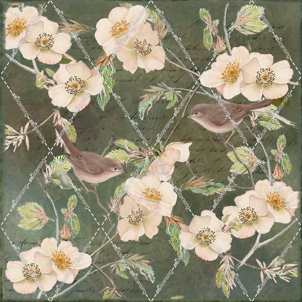 Roses and Birds