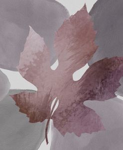 Watercolor Shapes with Grape Leaf