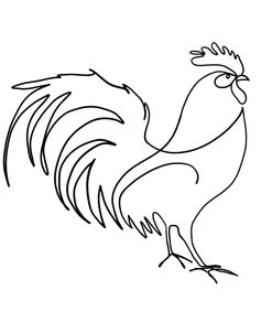 Single Line Rooster