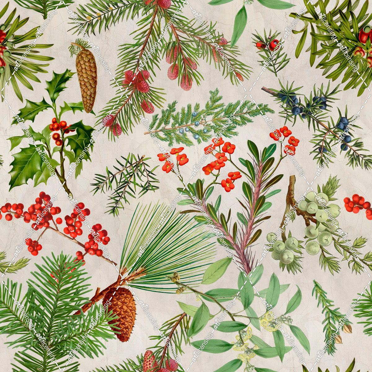 Botanical Wintertime Pattern