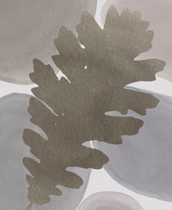 Oak Leaf on Watercolor Shapes