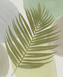 Watercolor Shapes with Palm Leaf