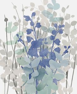 Airy Blue Flowers And Eucalyptus 02