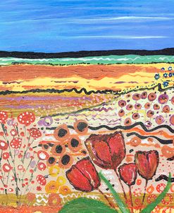 Tulips in a Field