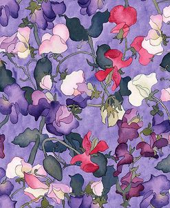 Sweet peas pattern-light