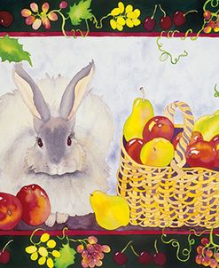 Bunny with Fruit Basket