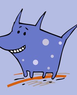 Purple Polka Dot Dog