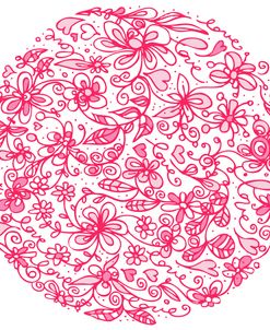 Pink Flower Circle