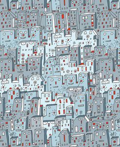Robot City Pattern