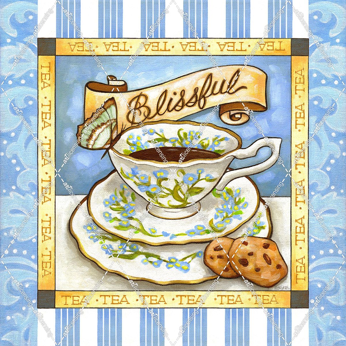 Tea Blissful Blue Teacup