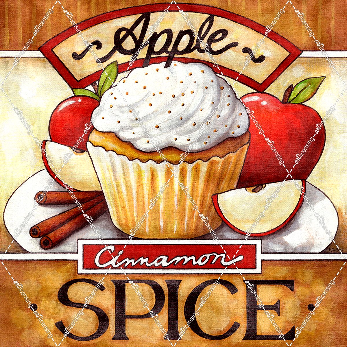 Cupcake Apple Cinnamon  Spice