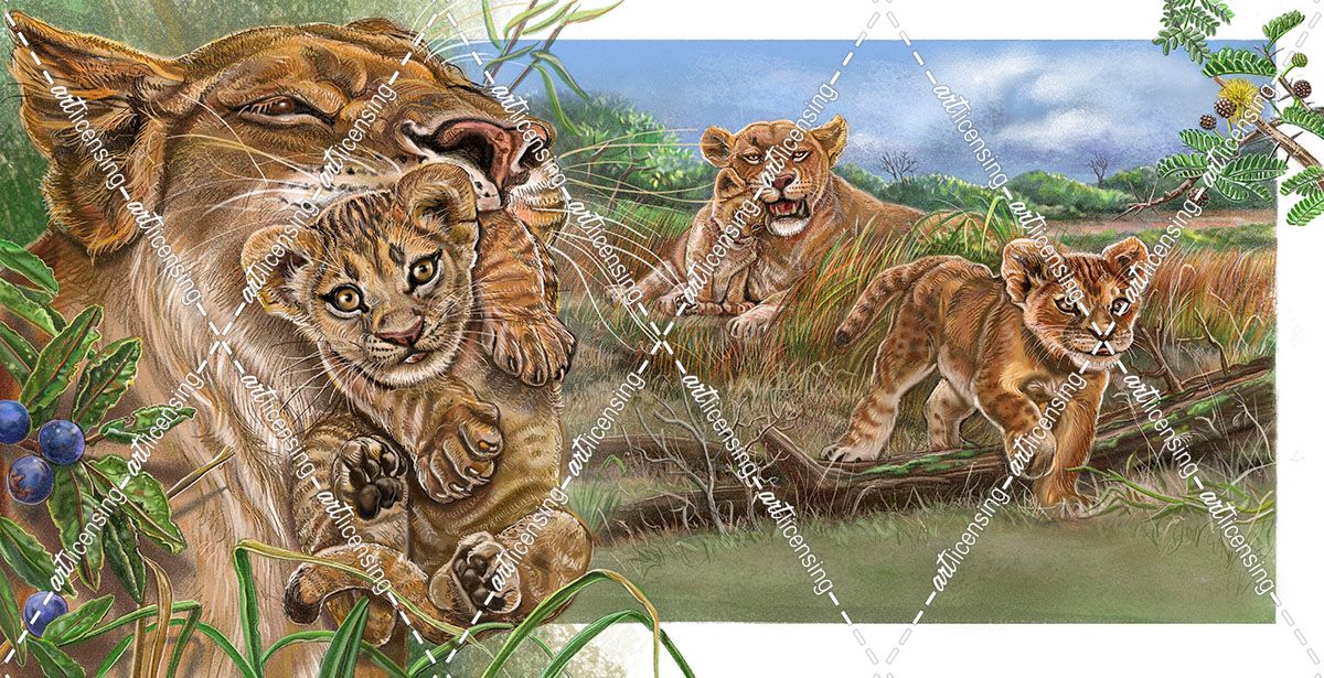 Baby On Board Spread 26 Lions