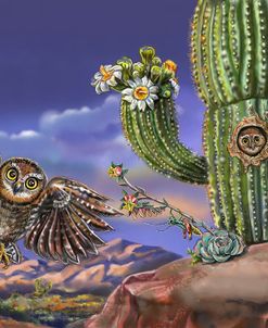 Nature Recycles Spread 9 Elf Owl Spread
