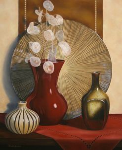 Still Life with Red Vase