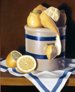 Blue Stripes & Lemons