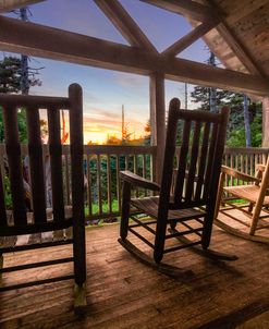 Rocking Chairs On The Porch