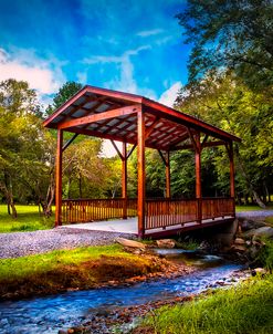 Covered Bridge Along the Lane