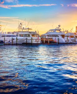 Sunset Over The Harbor