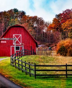 Autumn Red Barn