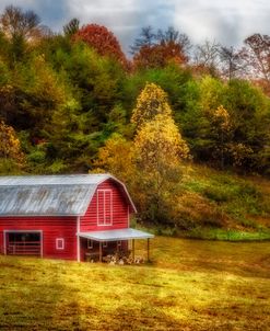 Red Barn in Autumn